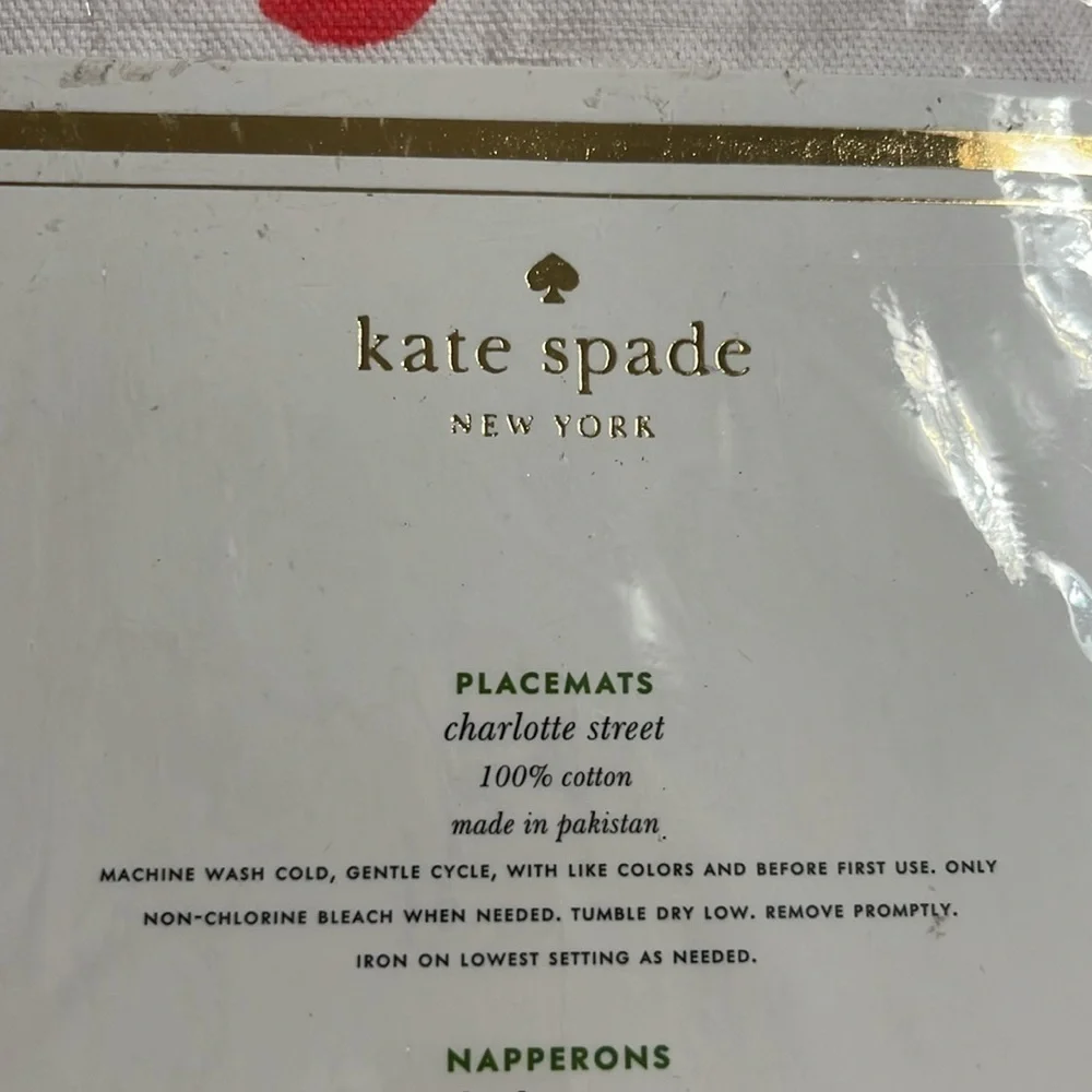 Kate Spade set of four placemats